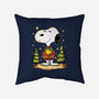 Snoopy's Cozy Christmas-None-Removable Cover w Insert-Throw Pillow-JamesQJO