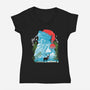 Christmas Is Here-Womens-V-Neck-Tee-constantine2454