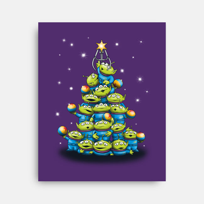 Ohh The Claw-mas Tree-None-Stretched-Canvas-NMdesign