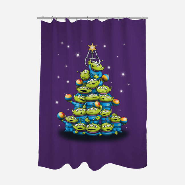 Ohh The Claw-mas Tree-None-Polyester-Shower Curtain-NMdesign