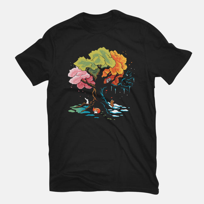 Season Tree-Womens-Fitted-Tee-Vallina84