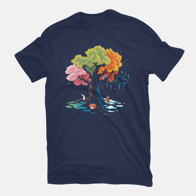 Season Tree-Womens-Fitted-Tee-Vallina84