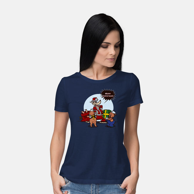 Merry Dinner-Womens-Basic-Tee-AndreusD