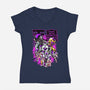 The Return Of Evil-Womens-V-Neck-Tee-Diego Oliver