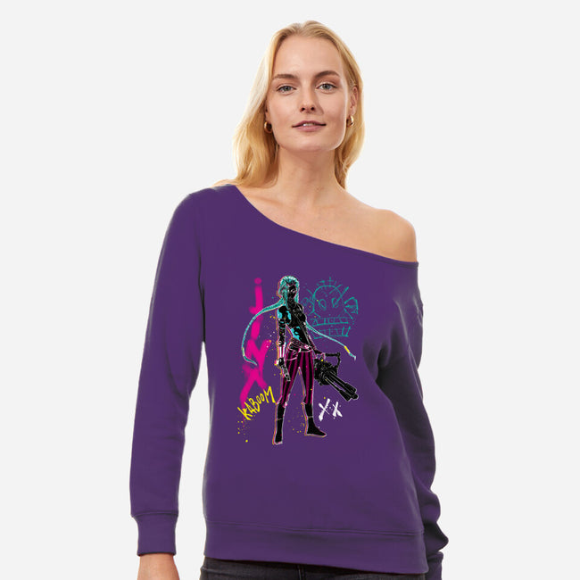 ArtCane-Womens-Off Shoulder-Sweatshirt-kharmazero