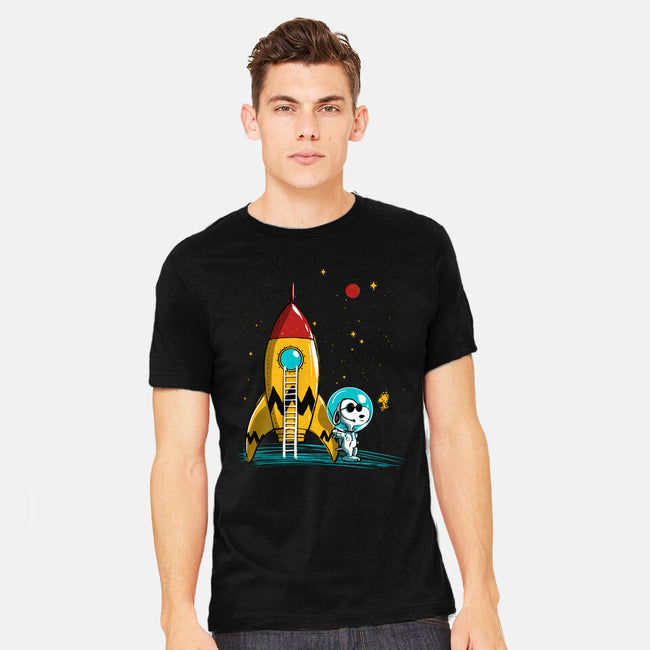 Space Explorer-Mens-Heavyweight-Tee-kharmazero