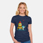 Space Explorer-Womens-Fitted-Tee-kharmazero