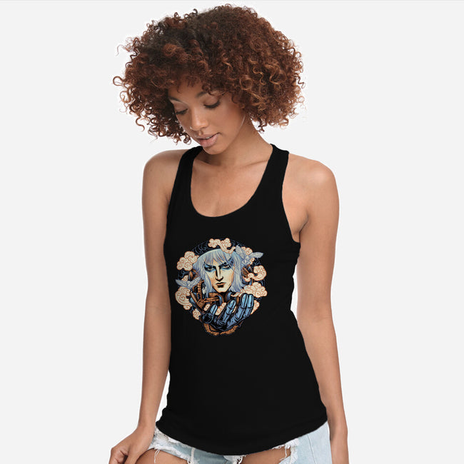 Goblin Gaze-Womens-Racerback-Tank-glitchygorilla