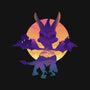 Purple Dragon-Mens-Long Sleeved-Tee-dandingeroz