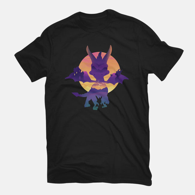 Purple Dragon-Womens-Basic-Tee-dandingeroz