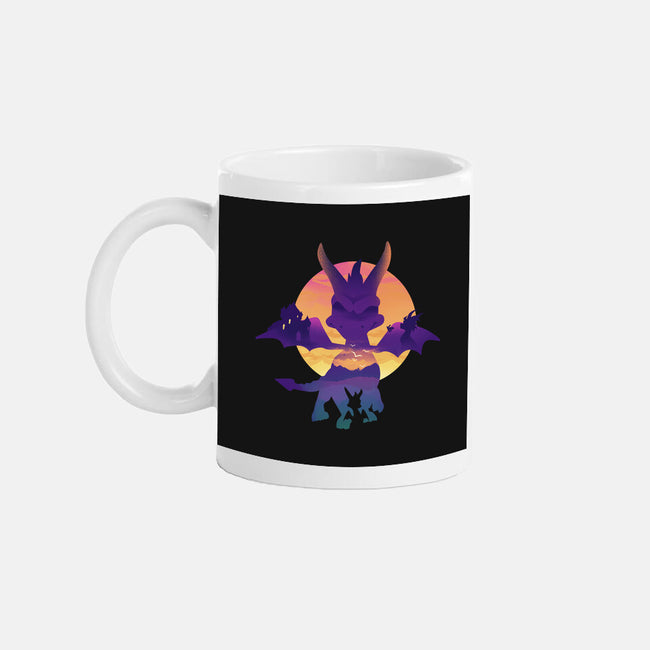 Purple Dragon-None-Mug-Drinkware-dandingeroz