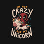 I'm Not Crazy Ask My Unicorn-Womens-Basic-Tee-Arigatees