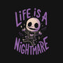 Life Is A Nightmare-None-Adjustable Tote-Bag-Arigatees