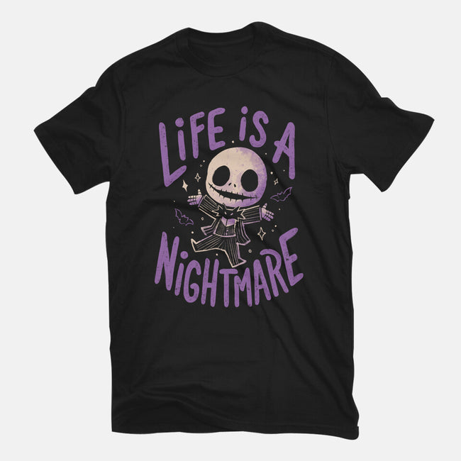 Life Is A Nightmare-Mens-Heavyweight-Tee-Arigatees