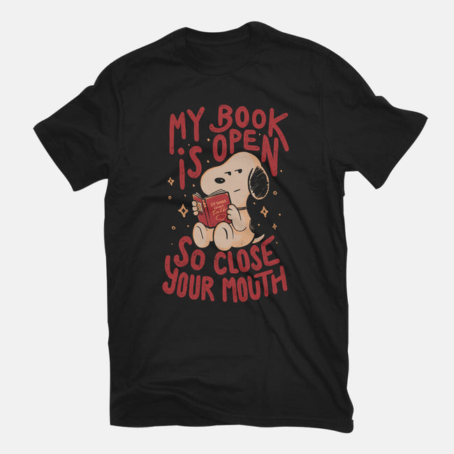 My Book Is Open-Unisex-Basic-Tee-Arigatees