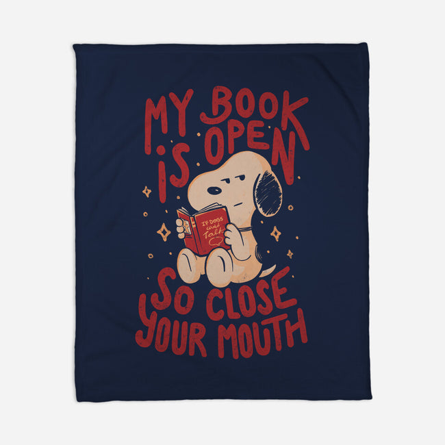 My Book Is Open-None-Fleece-Blanket-Arigatees