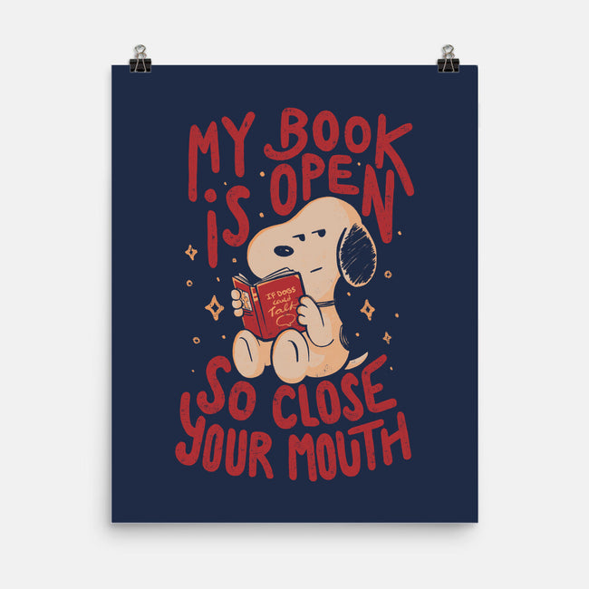 My Book Is Open-None-Matte-Poster-Arigatees