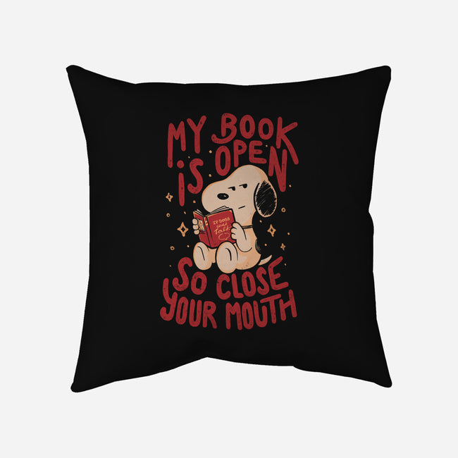 My Book Is Open-None-Removable Cover w Insert-Throw Pillow-Arigatees