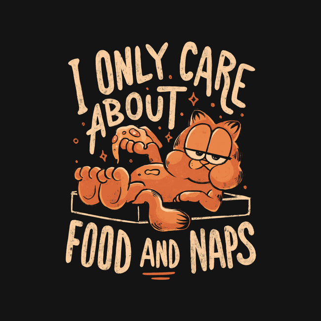 I Only Care About Food And Naps-None-Removable Cover w Insert-Throw Pillow-Arigatees