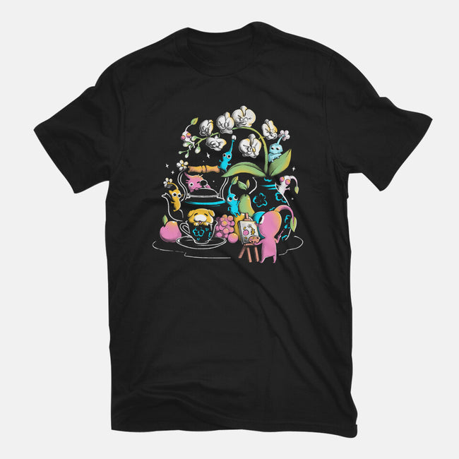 Tiny Artists-Womens-Fitted-Tee-eduely