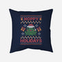 Hoppy Holidays Sweater-None-Removable Cover w Insert-Throw Pillow-eduely