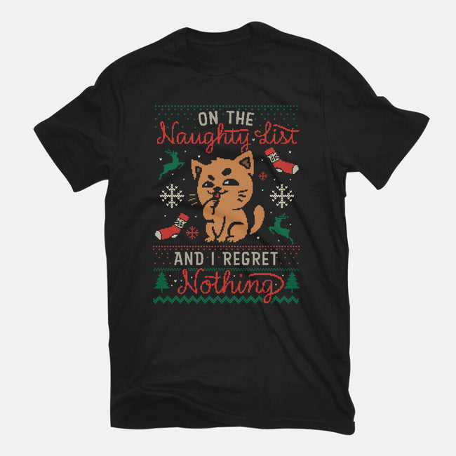 On The Naughty List-Unisex-Basic-Tee-eduely