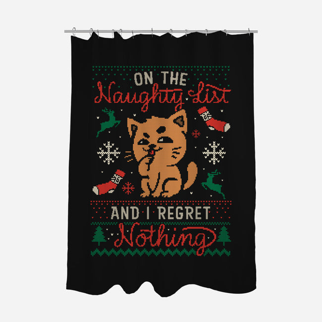 On The Naughty List-None-Polyester-Shower Curtain-eduely