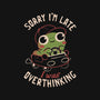 Sorry I’m Late I Was Overthinking-Youth-Crew Neck-Sweatshirt-eduely