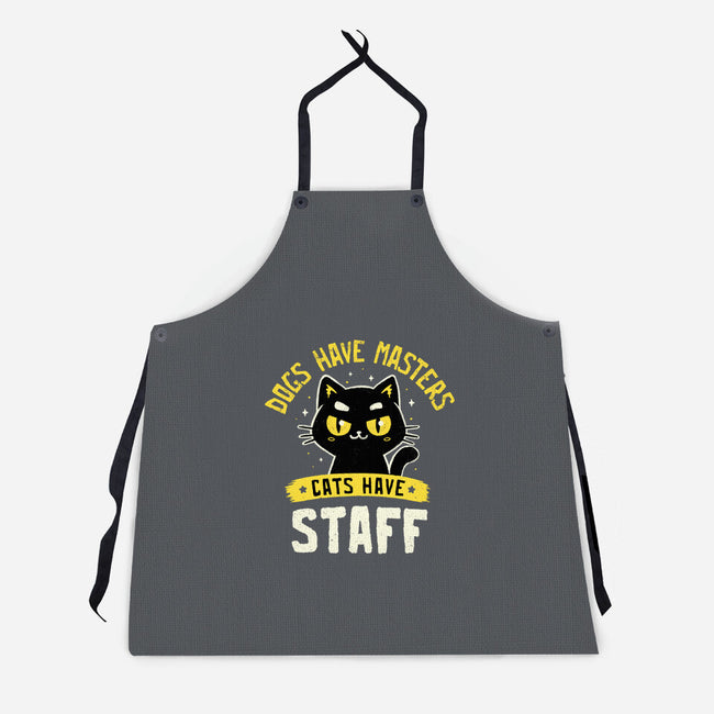 Cats Have Staff-Unisex-Kitchen-Apron-koalastudio