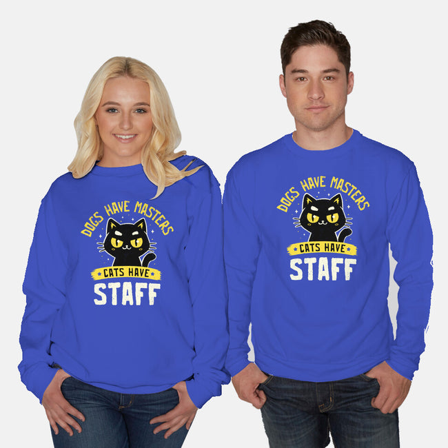 Cats Have Staff-Unisex-Crew Neck-Sweatshirt-koalastudio