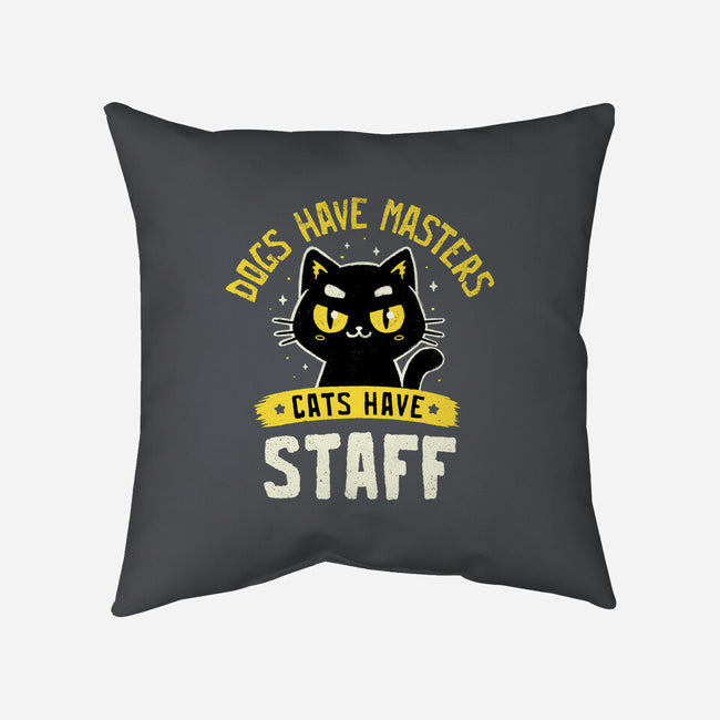 Cats Have Staff-None-Removable Cover w Insert-Throw Pillow-koalastudio