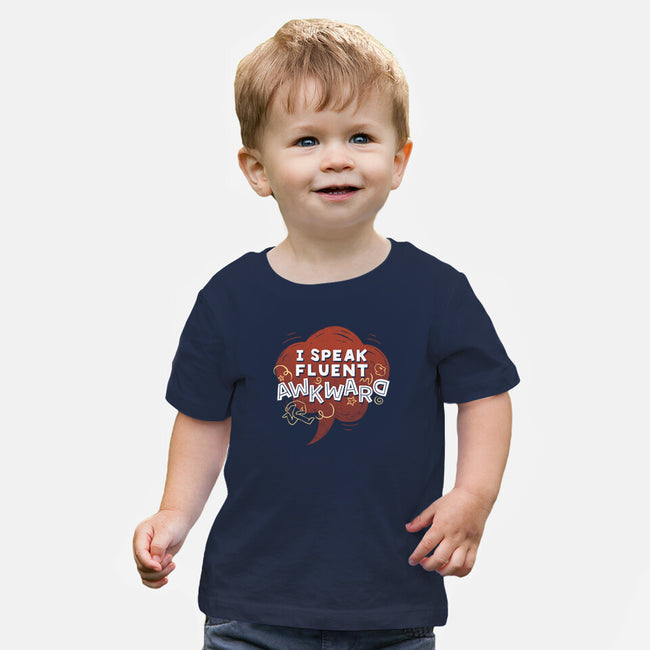 I Speak Fluent Awkward-Baby-Basic-Tee-koalastudio