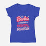 This Barbie Is Having A Mental Breakdown-Womens-V-Neck-Tee-koalastudio