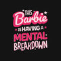 This Barbie Is Having A Mental Breakdown-Womens-V-Neck-Tee-koalastudio