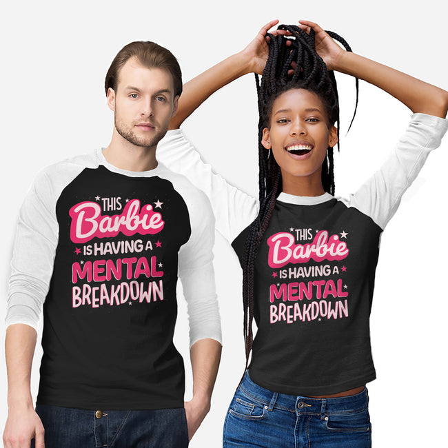 This Barbie Is Having A Mental Breakdown-Unisex-Baseball-Tee-koalastudio