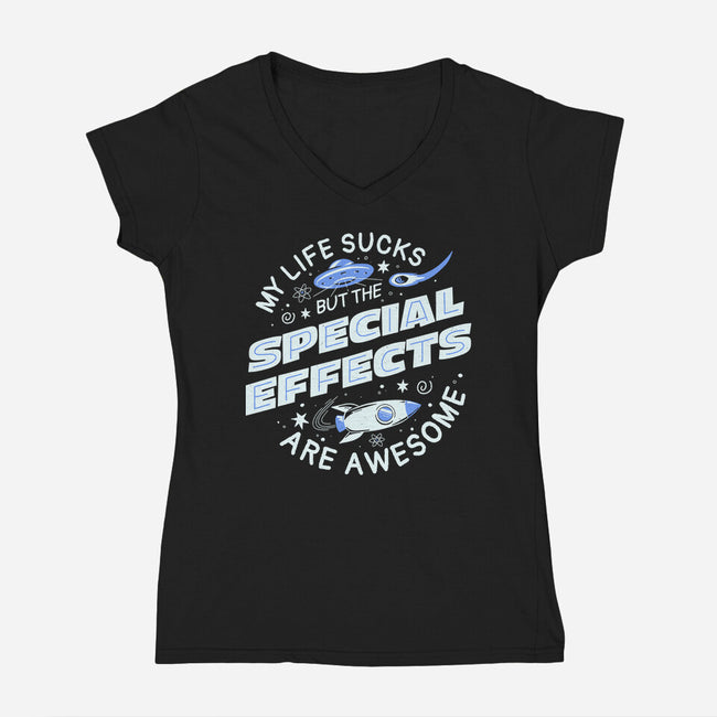 The Special Effects Are Awesome-Womens-V-Neck-Tee-koalastudio