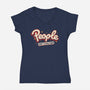 People Not A Big Fan-Womens-V-Neck-Tee-koalastudio