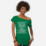 Another Pointless Xmas-Womens-Off Shoulder-Tee-Barbadifuoco