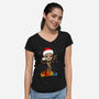 I Am Christmas-Womens-V-Neck-Tee-kharmazero