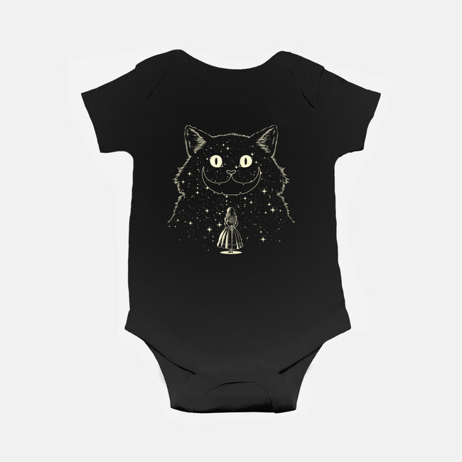 Alice Star Night Cat-Baby-Basic-Onesie-tobefonseca