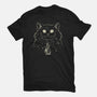 Alice Star Night Cat-Unisex-Basic-Tee-tobefonseca