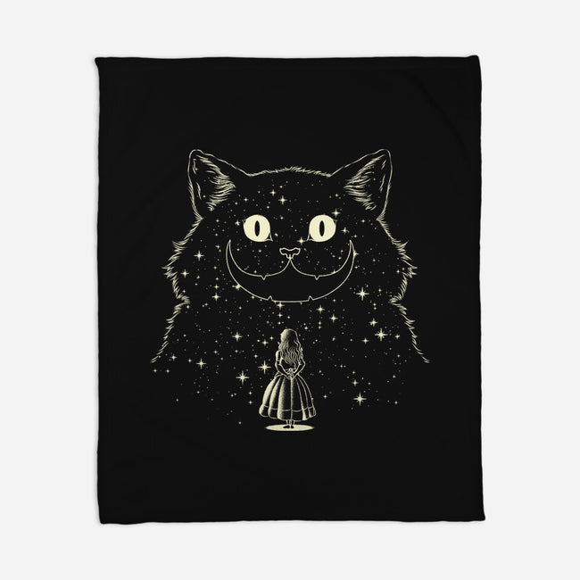 Alice Star Night Cat-None-Fleece-Blanket-tobefonseca