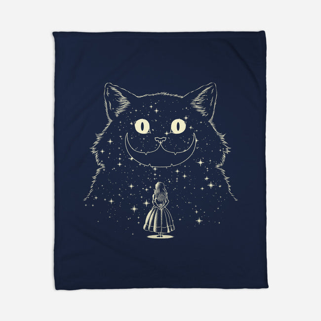 Alice Star Night Cat-None-Fleece-Blanket-tobefonseca