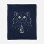 Alice Star Night Cat-None-Fleece-Blanket-tobefonseca