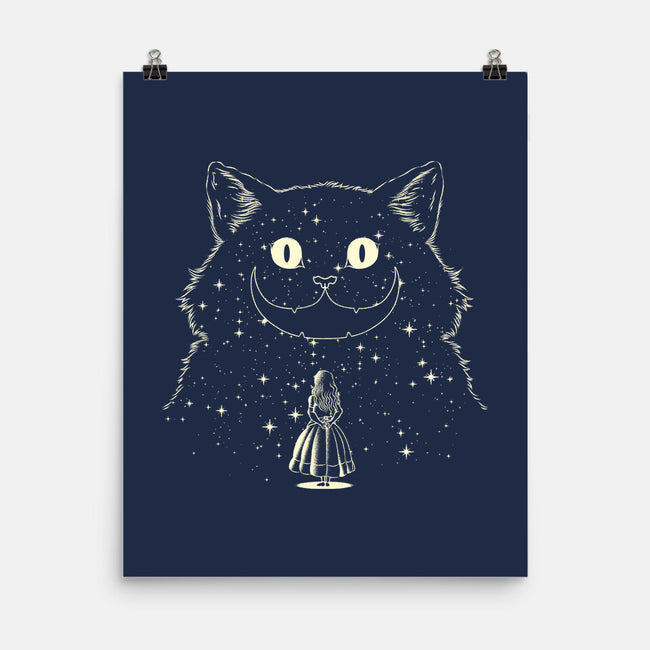 Alice Star Night Cat-None-Matte-Poster-tobefonseca