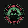 I Choose Violence Funny Cat-None-Drawstring-Bag-tobefonseca