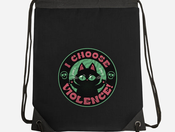 I Choose Violence Funny Cat