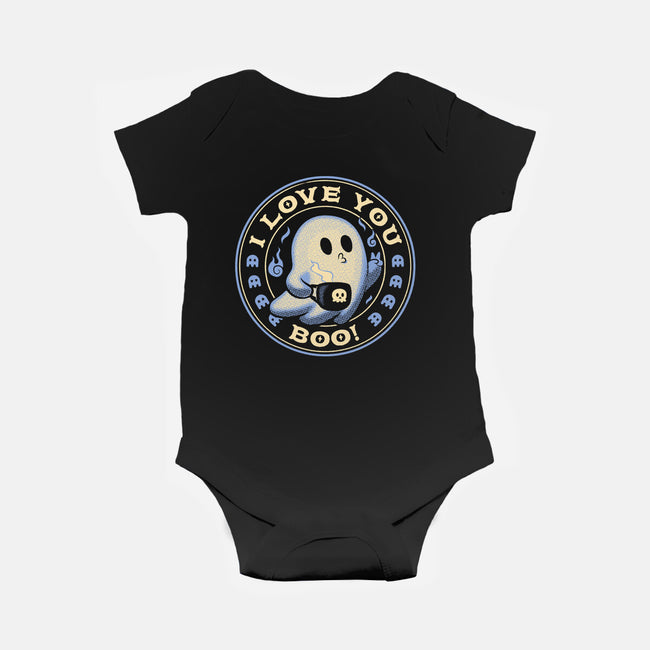 I Love You Boo Funny Ghost-Baby-Basic-Onesie-tobefonseca