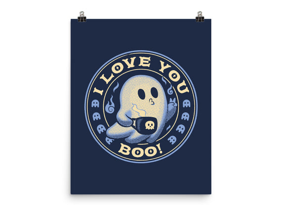 I Love You Boo Funny Ghost