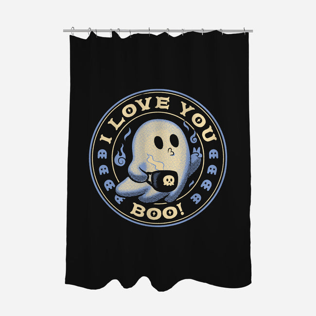 I Love You Boo Funny Ghost-None-Polyester-Shower Curtain-tobefonseca